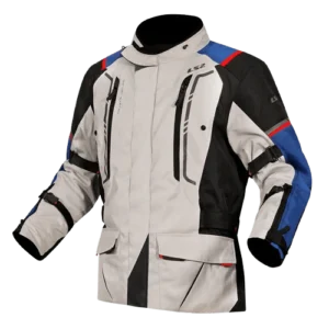 LS2 NARVIK RIDING BLUE BLACK GREY RED JACKET